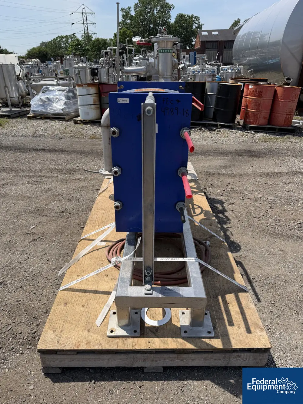 Alfa Laval Temperature Control Skid, Stainless Steel, w/ 144.5 sq.ft heat exchanger (2 available) - Image 5