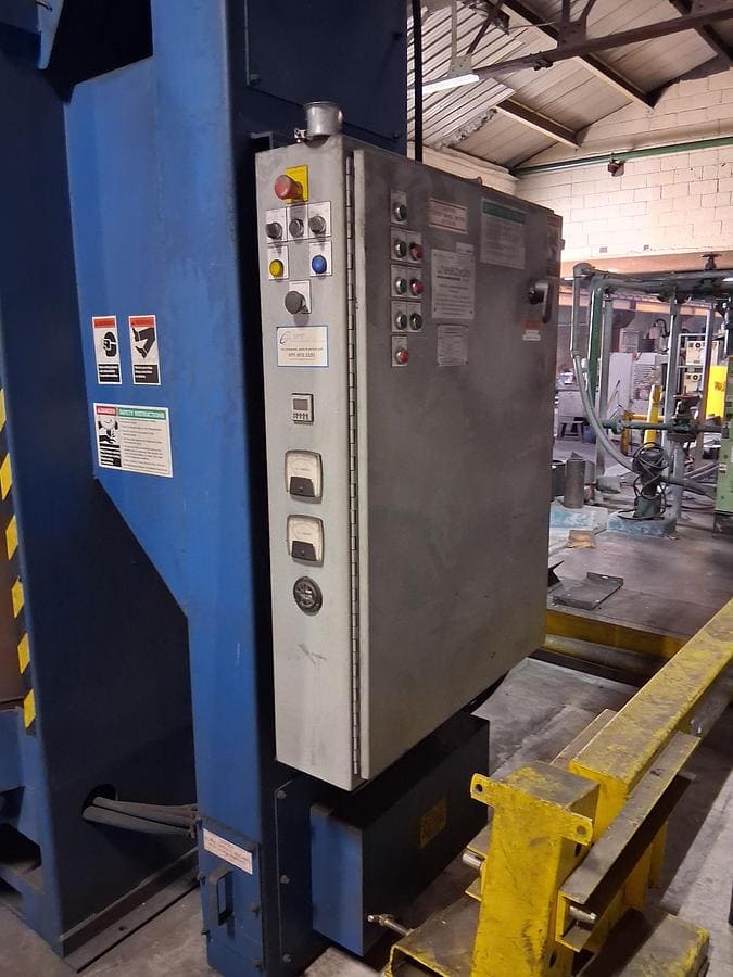 Wheelabrator #SLH-2460, Tumble Blast Cleaning and Shot Peening, 2 Wheels, 7.5 HP Each, 24" diameter x 48" - Image 3