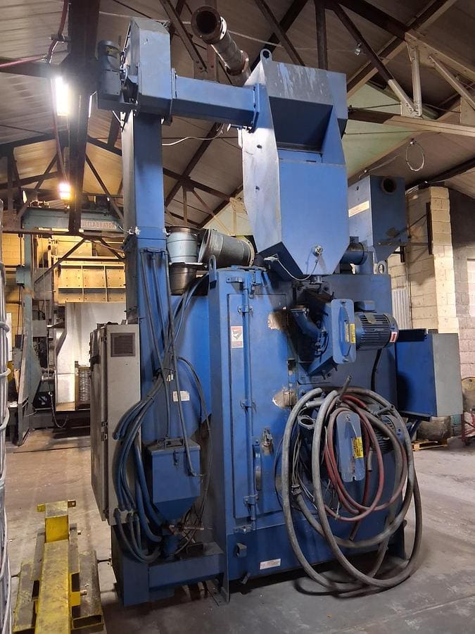 Wheelabrator #SLH-2460, Tumble Blast Cleaning and Shot Peening, 2 Wheels, 7.5 HP Each, 24" diameter x 48" - Image 6