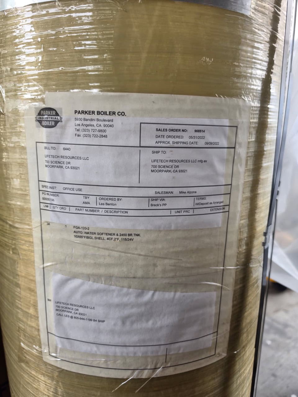 3,312 PPH Parker #48L, Watertube Boiler, (2) 48 HP Boilers, 150 PSI, Natural Gas, 2022 - Image 4