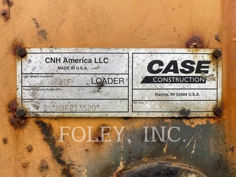 Case 821F, Wheel Loader, 12326 hours, S/N: NBF213520, 2011 - Image 6
