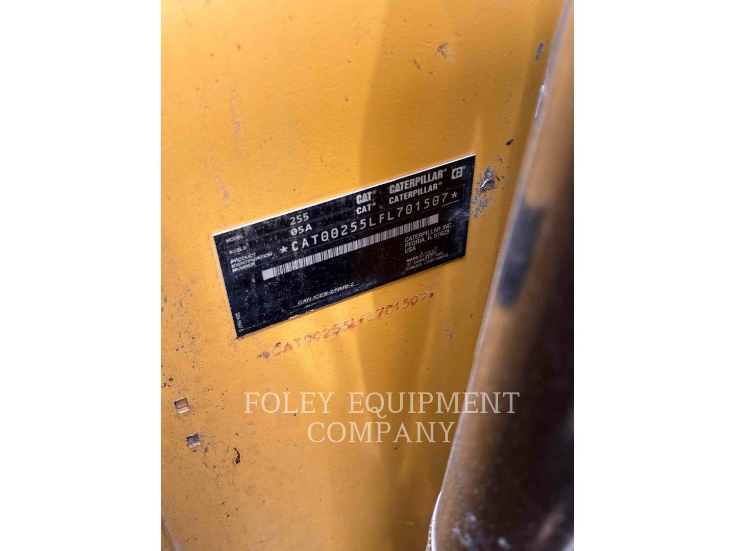 Cat 255-05S2C, Skid Steer Loader, 819 hours, S/N: FL701507, 2024 - Image 5