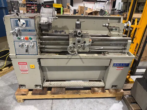 13"/19" x 40" Sharp #1340F, precision gap lathe, 8" Bison 3-jaw chuck, 1-1/2" bore, 1800 RPM, D1-4, 2001 - Image 2