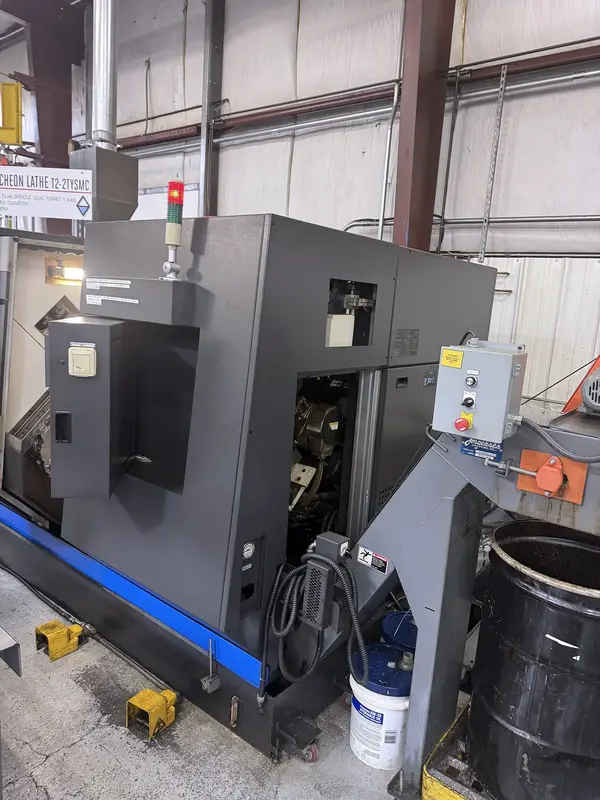 Hwacheon #T2-2T-YSMC, CNC lathe, 20.4" swing, 2.5" bar, 14.17" dia., 23.62" lgth, 3500 RPM, A2-6, 12 turret - Image 9
