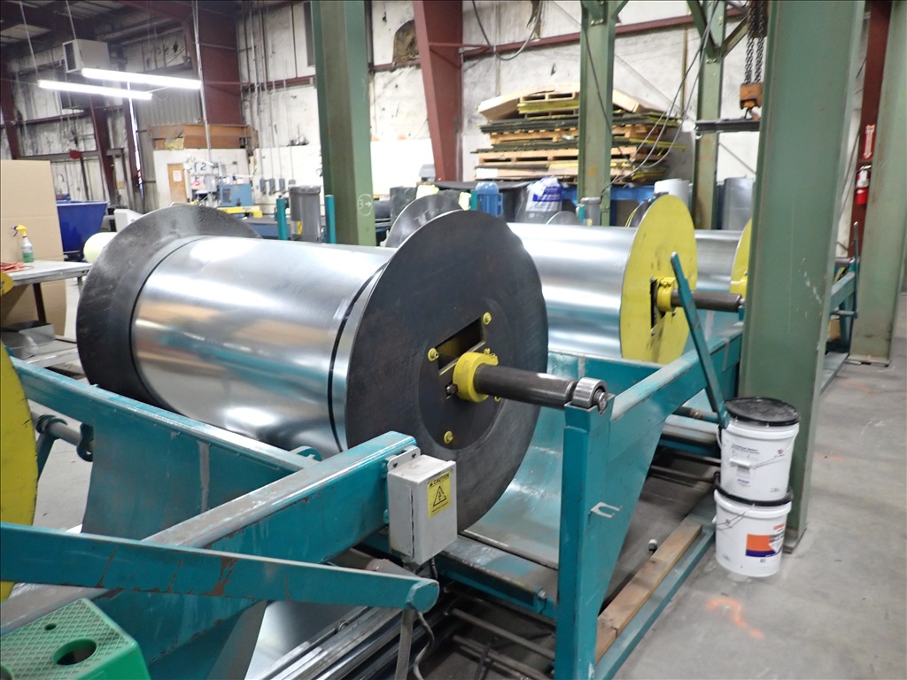 72" x 16" gauge Iowa Precision #GAF72-6/DCT7216-2, coil line, 12,000 lb., (3) 2-roll uncoilers, 8-head punch - Image 3