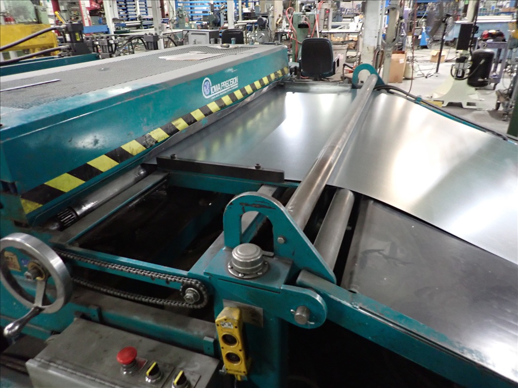 72" x 16" gauge Iowa Precision #GAF72-6/DCT7216-2, coil line, 12,000 lb., (3) 2-roll uncoilers, 8-head punch - Image 6