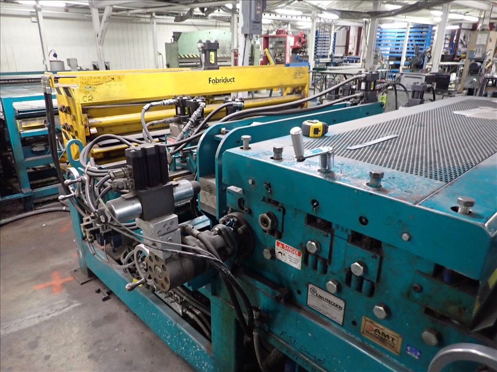 72" x 16" gauge Iowa Precision #GAF72-6/DCT7216-2, coil line, 12,000 lb., (3) 2-roll uncoilers, 8-head punch - Image 7