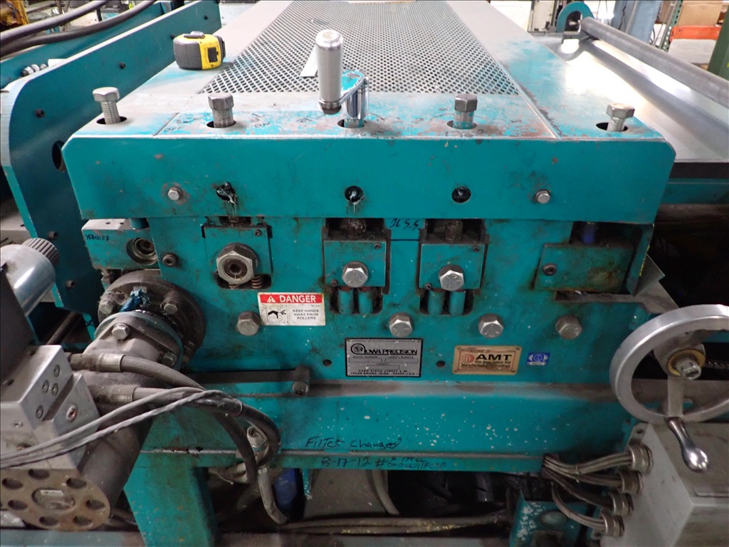 72" x 16" gauge Iowa Precision #GAF72-6/DCT7216-2, coil line, 12,000 lb., (3) 2-roll uncoilers, 8-head punch - Image 8