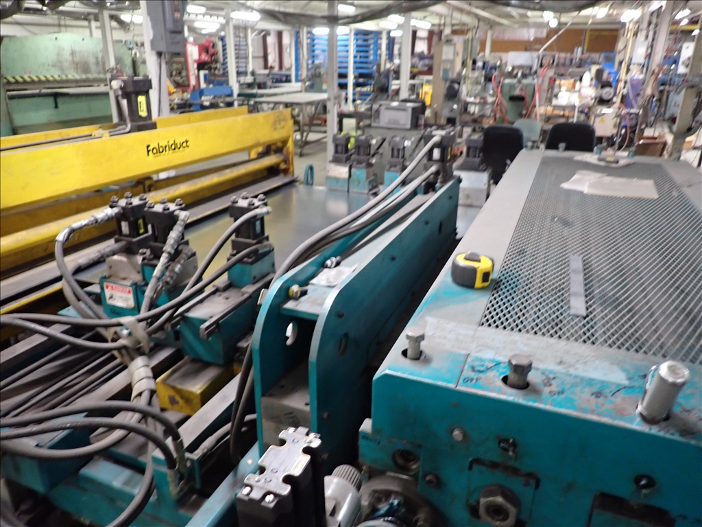 72" x 16" gauge Iowa Precision #GAF72-6/DCT7216-2, coil line, 12,000 lb., (3) 2-roll uncoilers, 8-head punch - Image 9