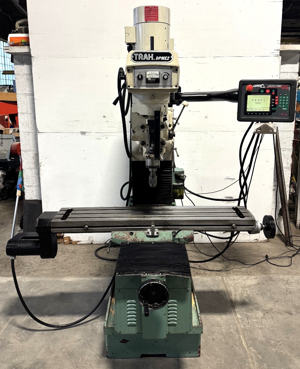 SWI Trak #DPME2, CNC bed type vertical mill, 9" x49" tbl., 3 HP, 31" X, 16" Y, 25" Z, R8, 60-5000 RPM - Image 3