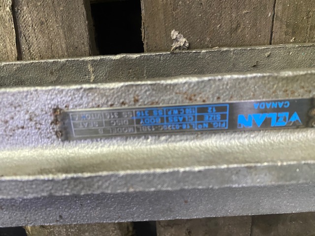 12" Velan, Manual Slide Gate Valve, T-316 Stainless Steel - Image 2