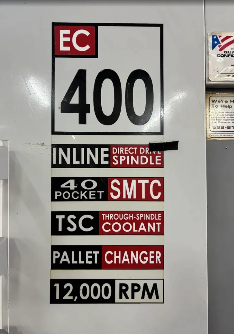 Haas #EC-400, CNC Horizontal Machining Center, 15.7" x 15.75" pallet, 22" X, 25" Y, 22" Z, 30 HP, 12000 RPM - Image 3