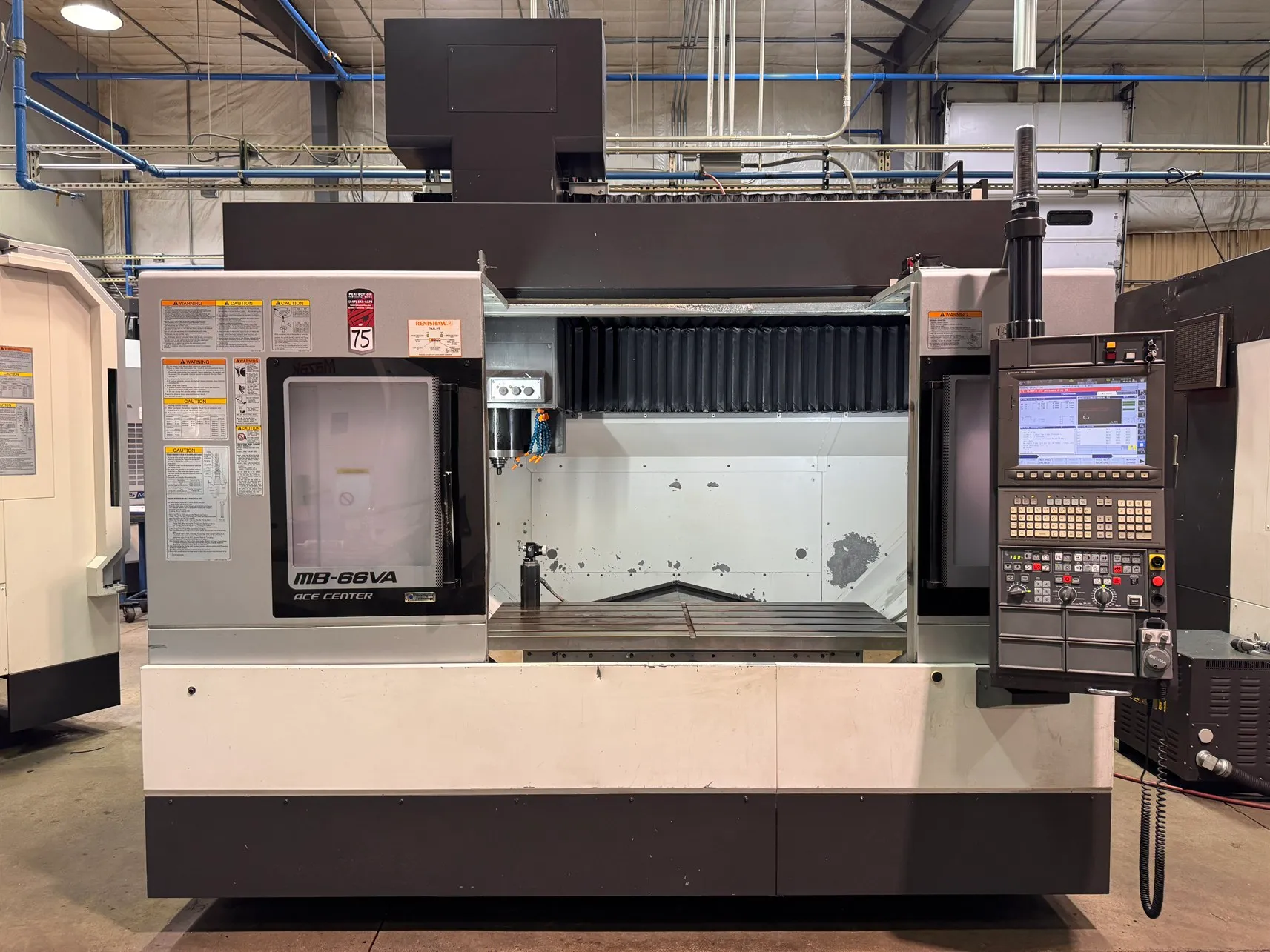 Okuma #MB-66VA, CNC vertical machining center, 32 automatic tool changer, 59" X, 25.9" Y, 25.9" Z, 15000 RPM - Image 2