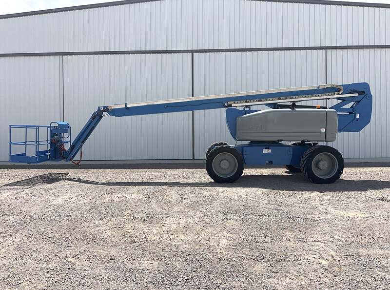 500 lb. Genie #Z-80/60, boom lift, 78' lift, Perkins 408D-33 diesel engine, 4X4, pneumatic tires, 2010 - Image 3