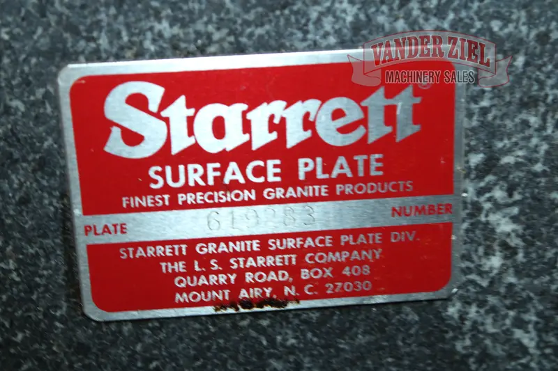 48" x 96" Starrett, Black Surface Plate - Image 6