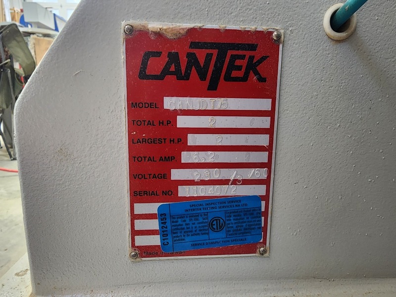 Cantek #JDT-75, Dovetail Machine, 2 HP - 21500 RPM, 59" L x 16.93" width working dims, 2.36" vertical & 1.18" - Image 2