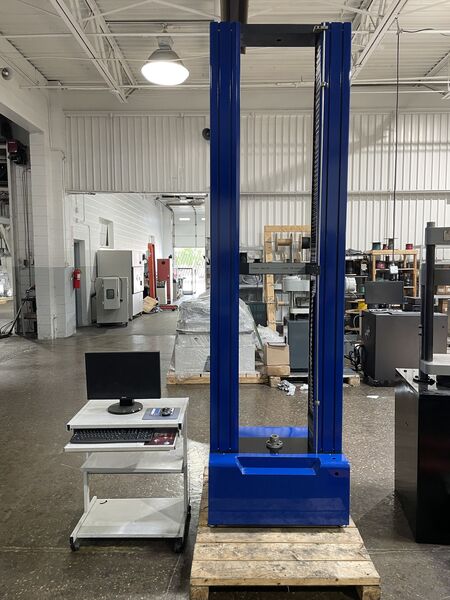5K (25kN) Frank Bacon #FB-25EM-R, extra tall tension & compression testing machine, 90" testing opening, 17" - Image 1