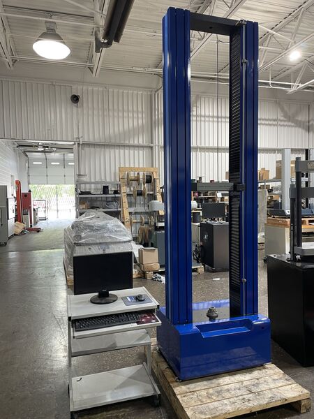 5K (25kN) Frank Bacon #FB-25EM-R, extra tall tension & compression testing machine, 90" testing opening, 17" - Image 3