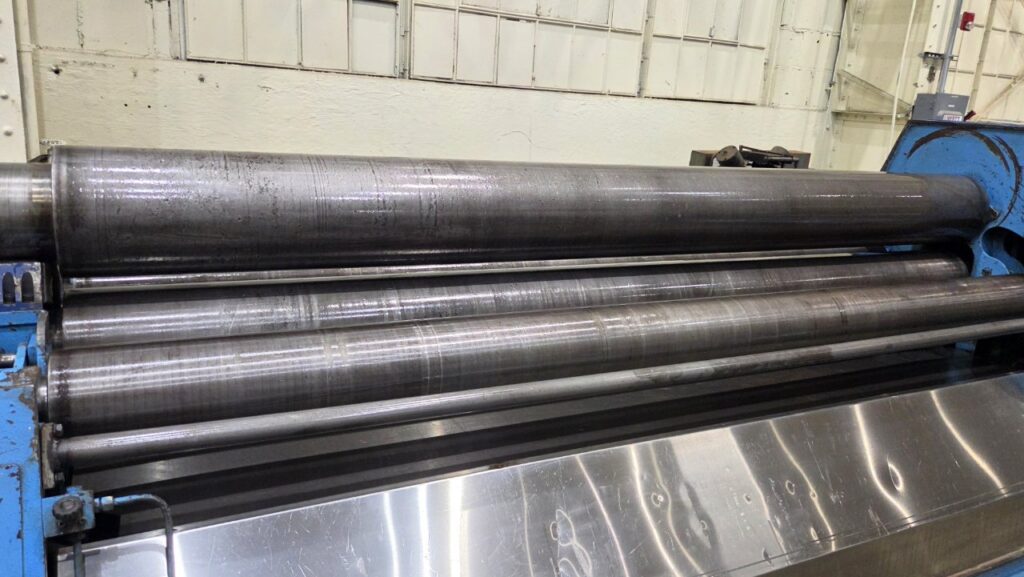 120" x 1/2" Davi #MCB-3028, 4-roll plate bending roll, 5/16" pre-bend, 10.9" top roll diameter, 10 HP, 20 - Image 4