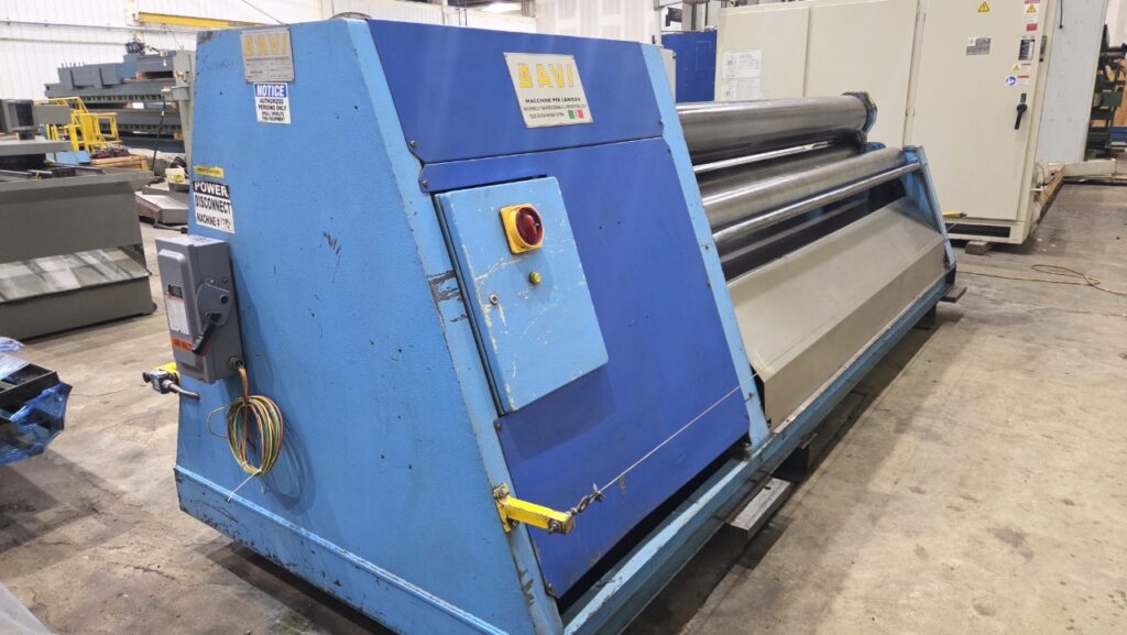 120" x 1/2" Davi #MCB-3028, 4-roll plate bending roll, 5/16" pre-bend, 10.9" top roll diameter, 10 HP, 20 - Image 5