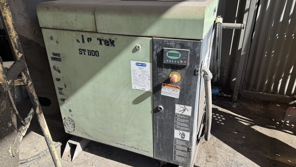100 cfm, 125 psig, Sullair #ST1109, Rotary Screw Air Compressor, 15 HP - Image 1