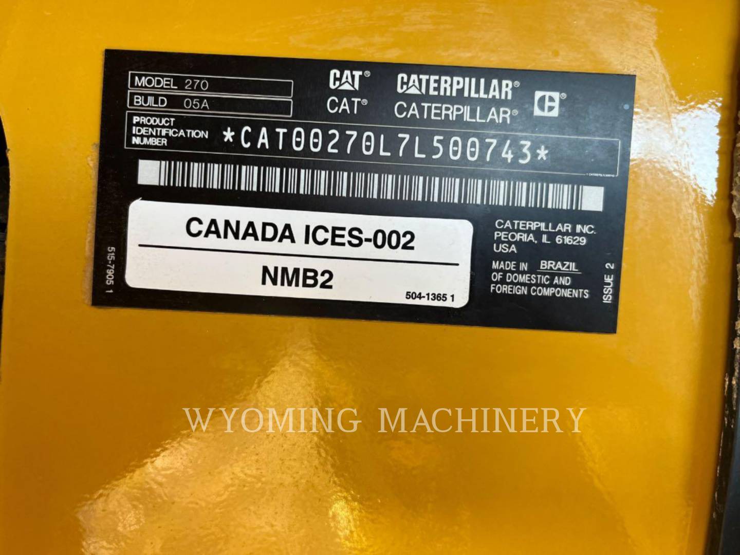 Cat 270, Skid Steer Loader, S/N: 7L500743, 2025 - Image 6