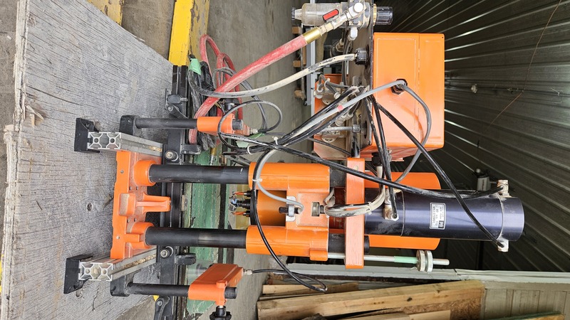 1 Spindle, Blum #Minipress-P, Vertical Pneumatic Boring & Insertion Machine, 35 mm hinge cup boring, 220 V. - Image 4
