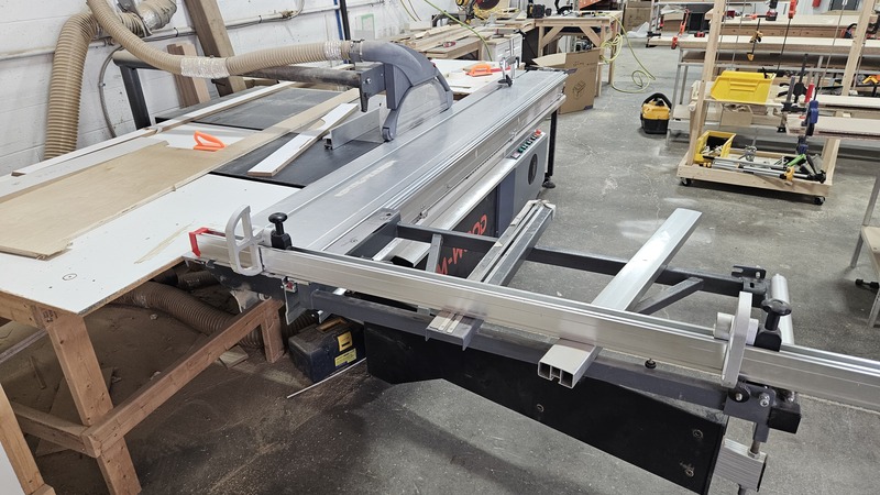 Castaly #TS-P3200-AU, Sliding Table Saw, 126" cut length, 10' anodized aluminum sliding carriage, scoring - Image 2