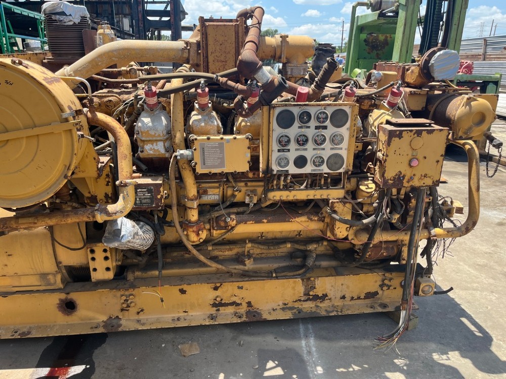 861 HP @ 1200 RPM, Caterpillar #G3512-SITA, engine cores, water cooled manifolds, 1992 (2 available) - Image 3