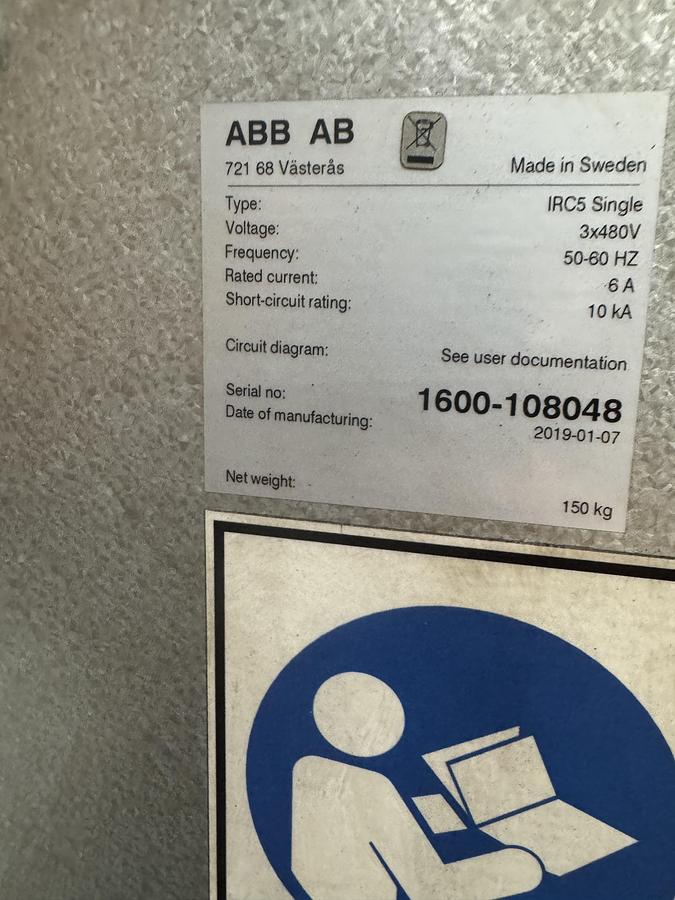 ABB, IRB 1600ID 4/1.5, 6-Axis mig welding robot, 4 Kg payload, 59.06" reach, IRC5 controller, master/slave - Image 9