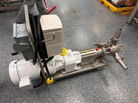 MasoSine, Sanitary Sine Pump, Nord gear reducer, 3.31:1 ratio, ABB variable frequency drive, 2023, (3 - Image 3