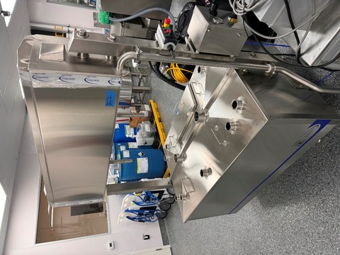 1,000 lb. Qualtech, Jacketed Pasteurizing Cheese Vat, 70 psig water max. jacket pressure, 2023 - Image 3