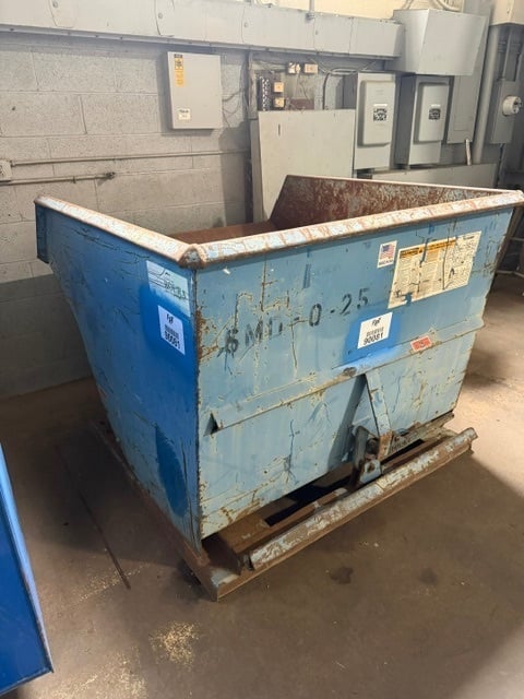 40' cu.ft. Roura, Self Dumping Scrap Hopper, 52" x62" x45" - Image 1