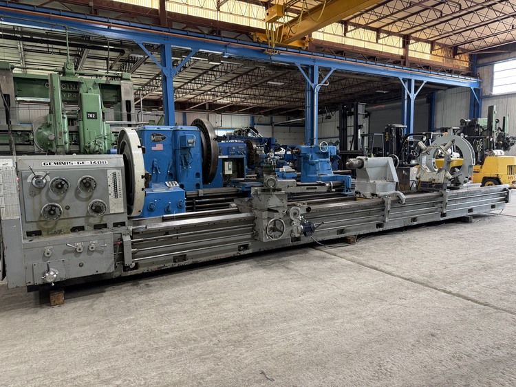57" x 324" Geminis #GE1400, engine lathe, 42" swing over cross slide, 72" swing in gap, 4-1/4" spindle hole - Image 10