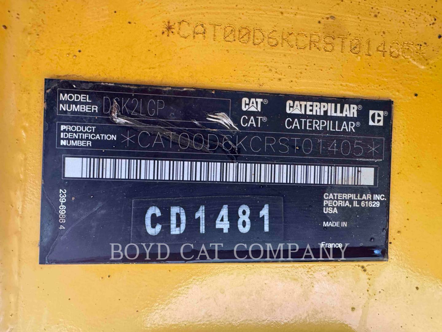 Caterpillar D6K2LGP, 8988 hours, S/N: RST01405, 2015 - Image 6