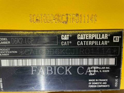 Caterpillar D6K2LGP*, 3562 hours, S/N: JTR01114, 2018 - Image 6