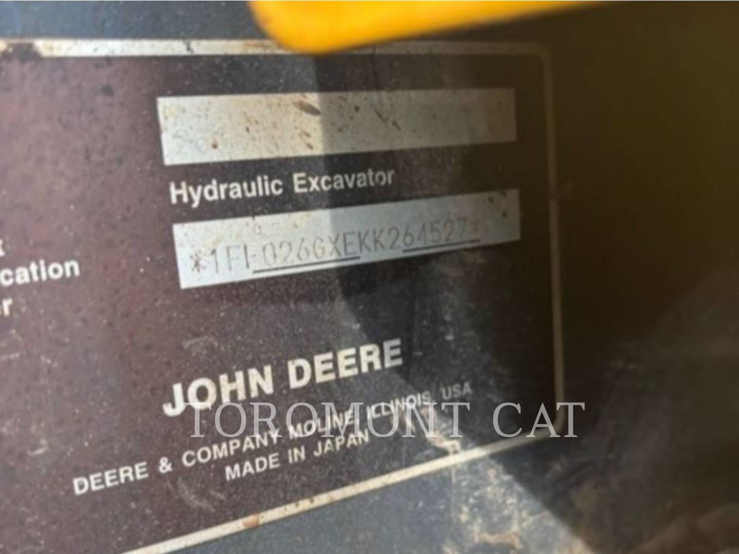 Deere & Co. 26G, Mini Excavator, 904 hours, S/N: 1FF026GXEKK264527, 2019 - Image 6