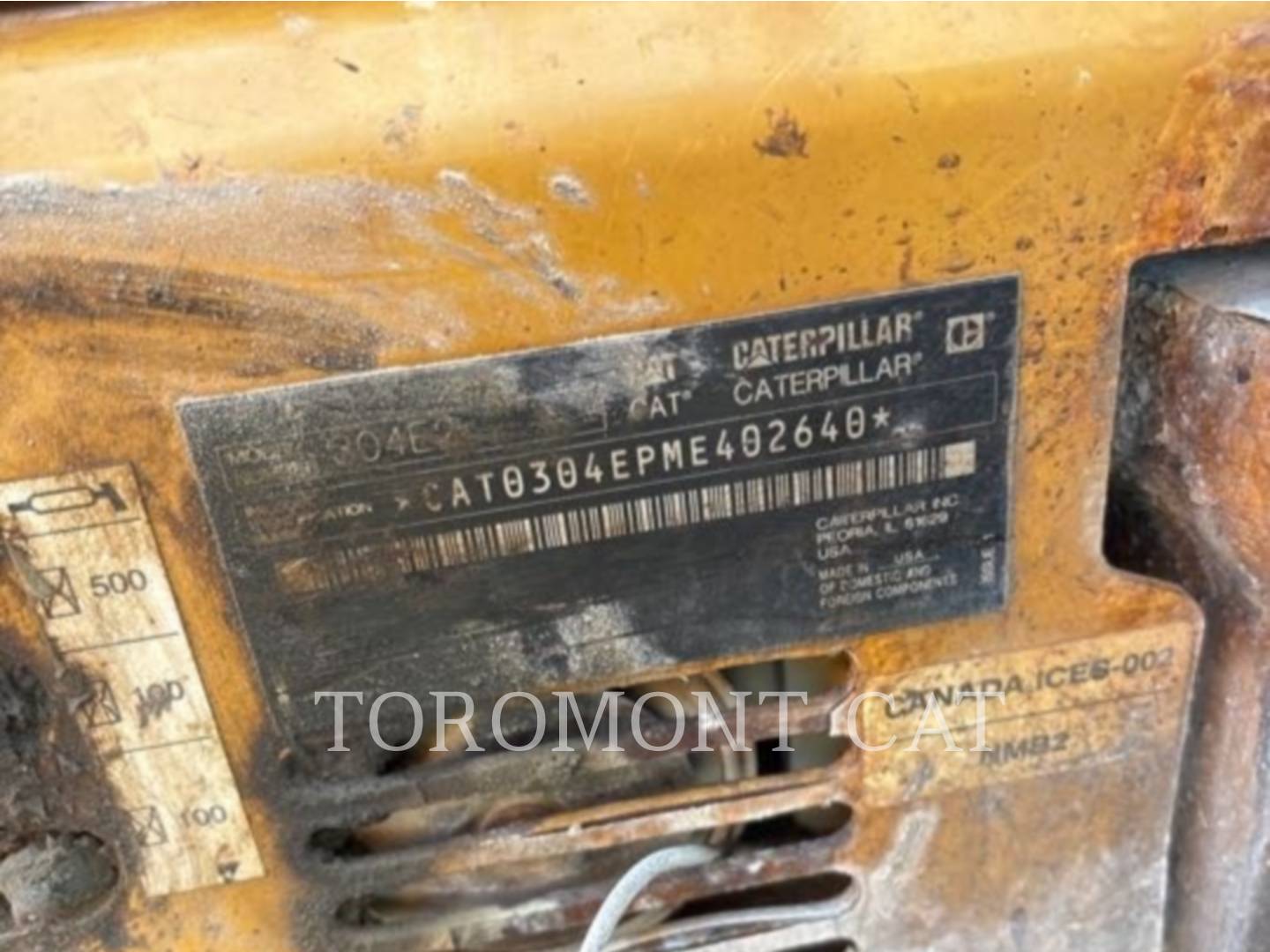 Cat 304E2, Mini Excavator, 1834 hours, S/N: ME402640, 2017 - Image 6