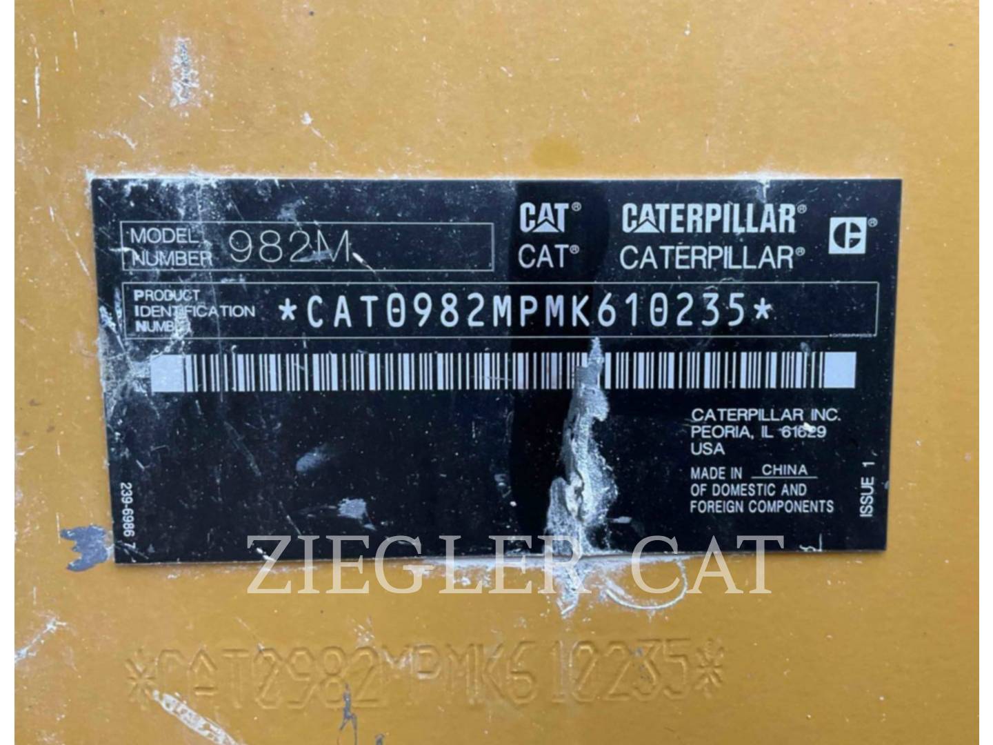 Cat 982M, Wheel Loader, 17268 hours, S/N: MK610235, 2018 - Image 6