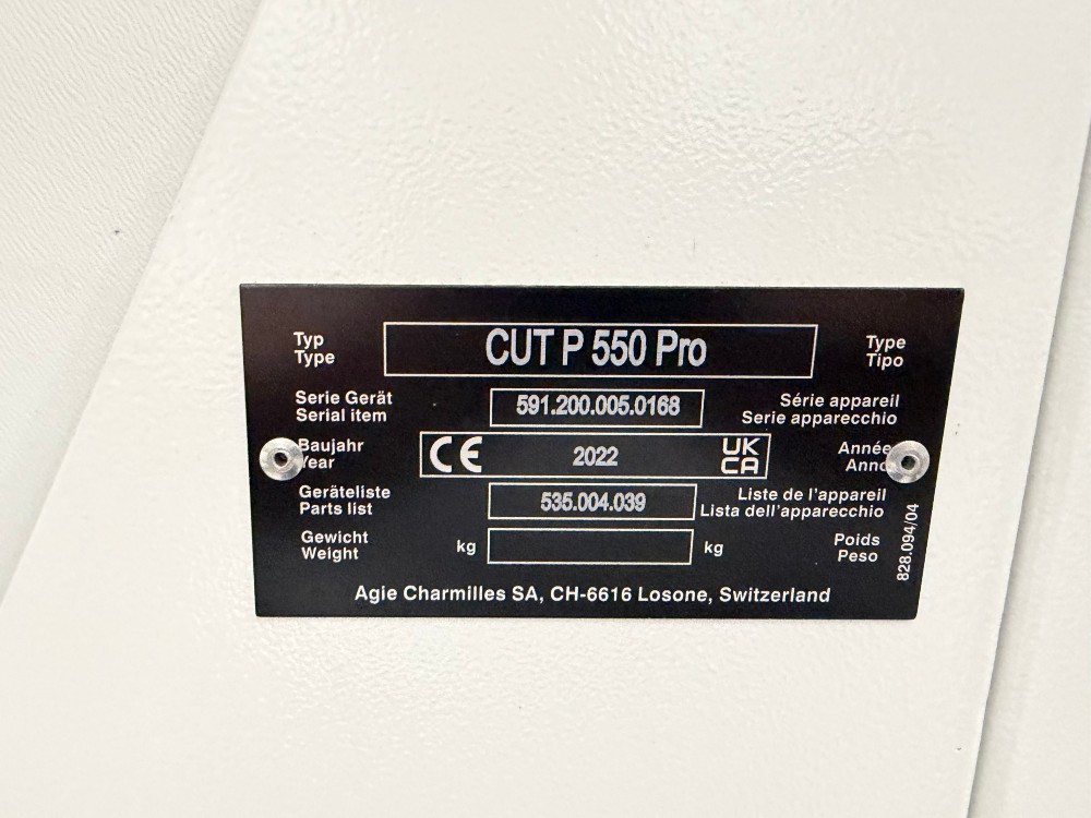 Agie Charmilles #Cut-P-550-Pro, Electrical Discharge Machine, 2022 - Image 6