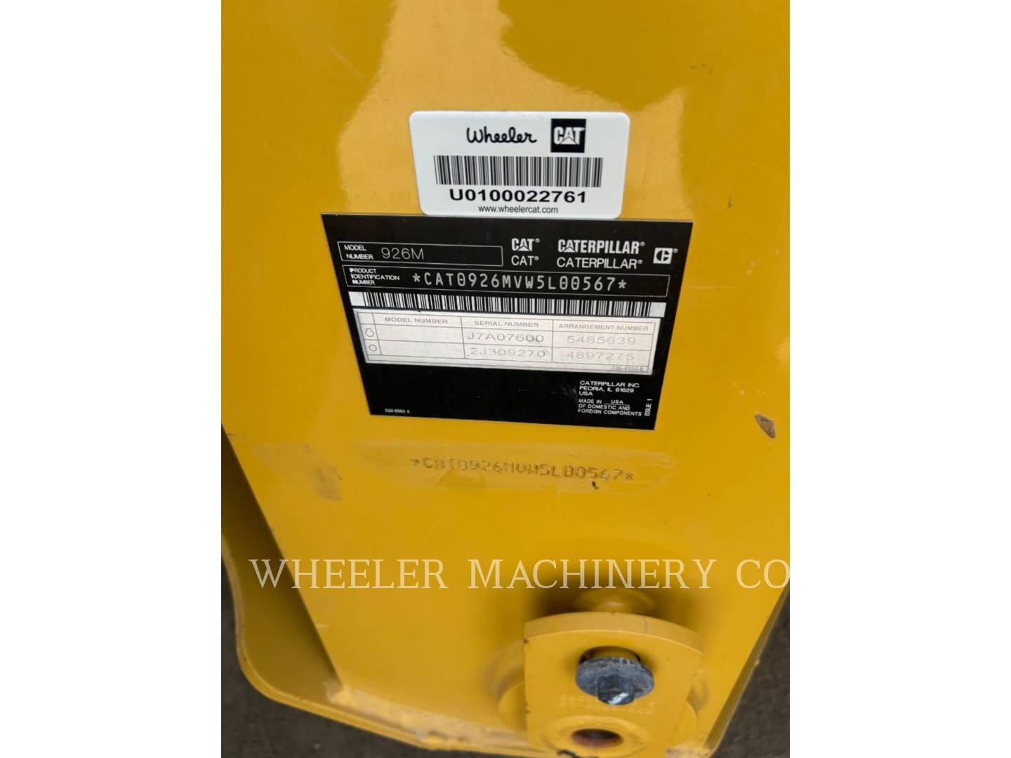 Cat 926M QC, Wheel Loader, 1748 hours, S/N: W5L00567, 2020 - Image 3