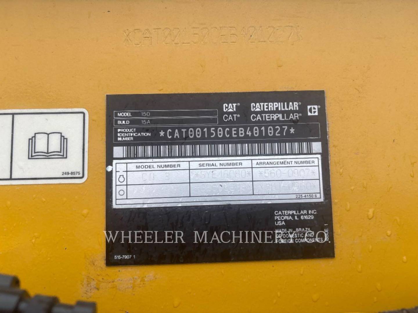 Caterpillar 150 15, Motor Grader, 869 hours, S/N: EB401027, 2024 - Image 3