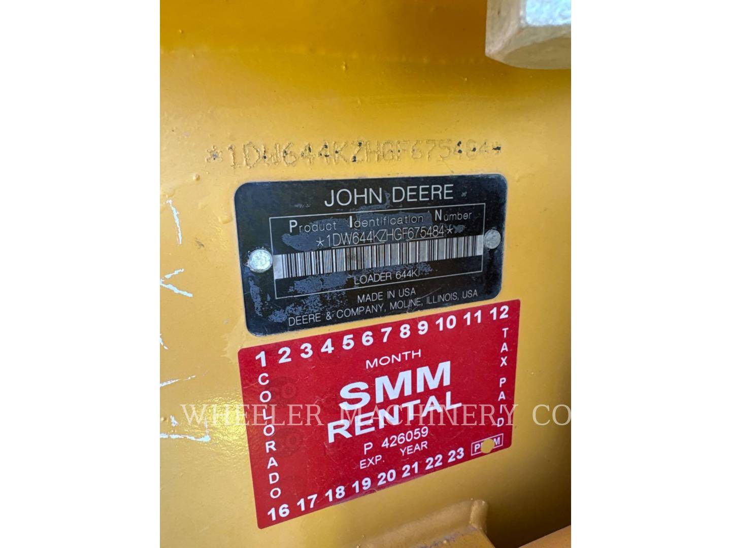 John Deere 644K, Wheel Loader, 6940 hours, S/N: 1DW644JZGF675484, 2016 - Image 7