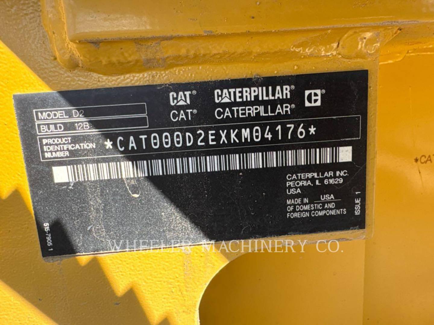 Caterpillar D2 XL, Crawler Dozer, 912 hours, S/N: XKM04176, 2023 - Image 7