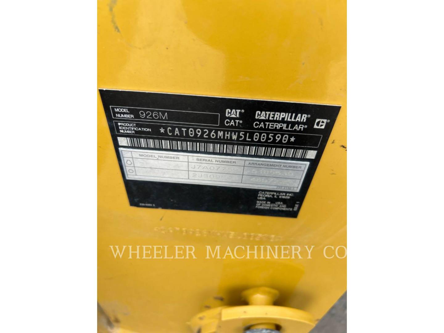 Cat 926M QC, Wheel Loader, 1434 hours, S/N: W5L00590, 2020 - Image 8