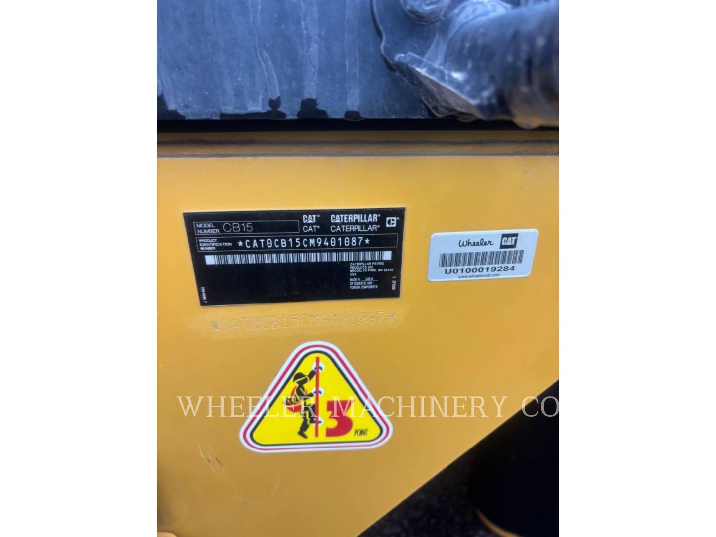 Cat CB15 Crocker-Wheeler VV, Twin Drum Roller, 820 hours, S/N: M9401087, 2023 - Image 4
