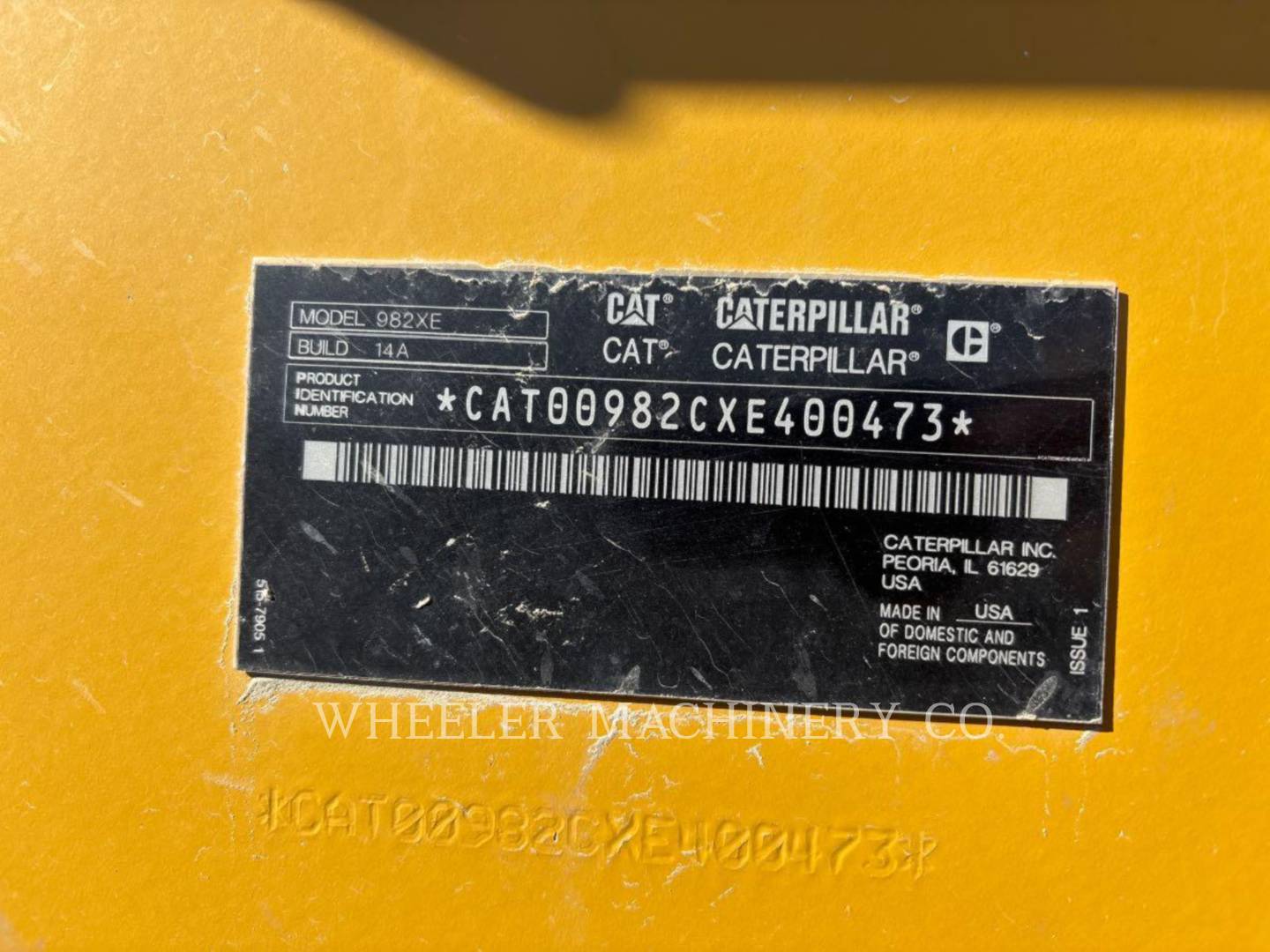 Cat 982 XE, Wheel Loader, 3094 hours, S/N: XE400473, 2024 - Image 2
