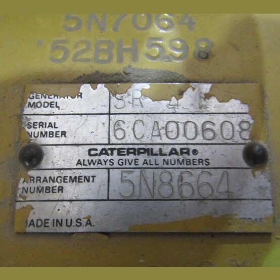 350 KW Caterpillar #3408, Diesel Generator Set, 480 Volts, 1800 RPM, SR-4 generator end, open skid, control - Image 8