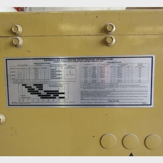 350 KW Caterpillar #3408, Diesel Generator Set, 480 Volts, 1800 RPM, SR-4 generator end, open skid, control - Image 10
