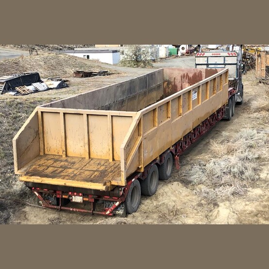 9'-8" width x 40' L x 5' H Shale Bin, 60" high sides, 10" x 6" HSS runner skid, 4" x 4" HSS frame, cable - Image 2